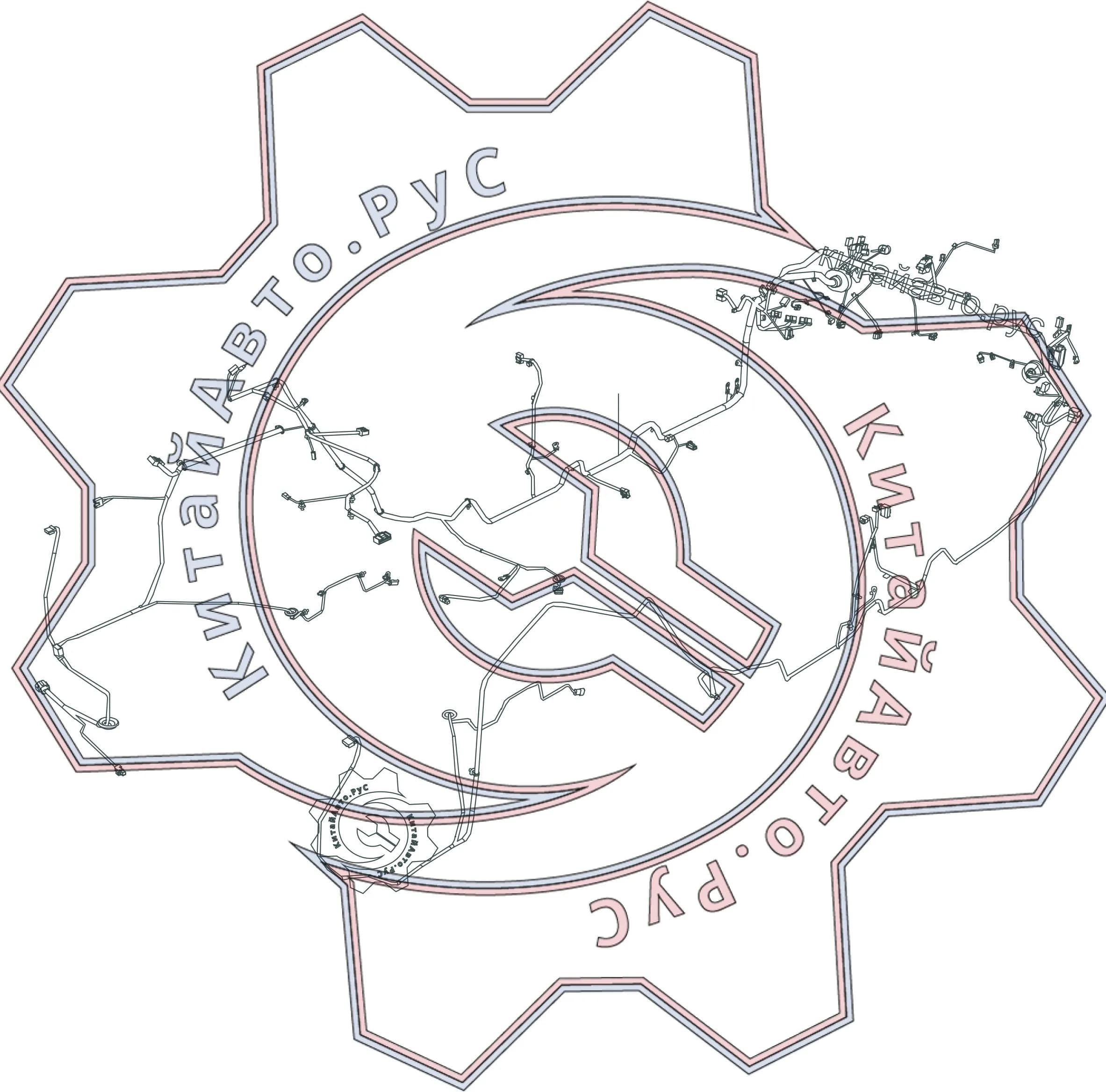 Схема: Проводка салона