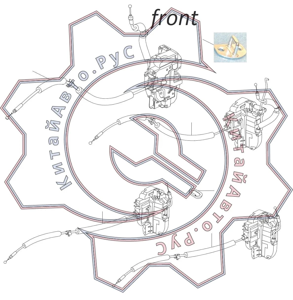 Схема: Замки дверей